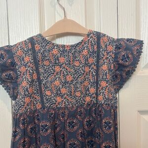 Roller Rabbit Blue and Orange Kids Dress